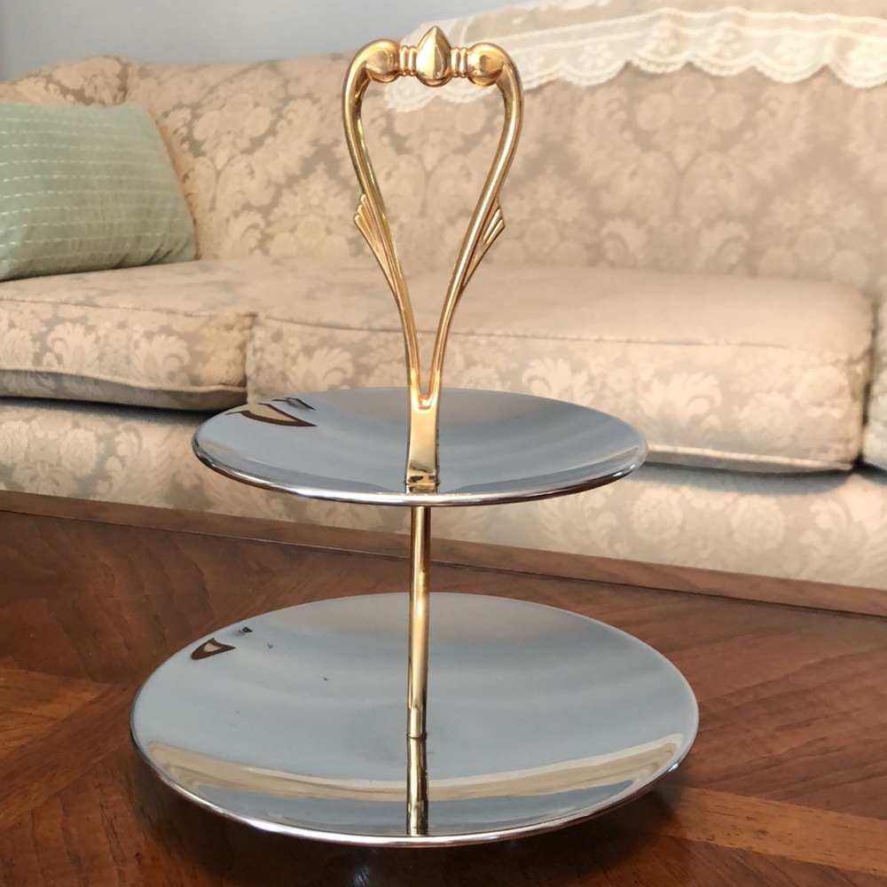 Vintage KROMEX petit fours stand